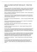 MEDI-CALPEER SUPPORT SPECIALIST - PRACTICE EXAM
