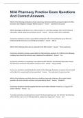NHA Pharmacy Practice Exam Questions And Correct Answers&period;