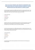 WGU D118 ADULT PRIMARY CARE OBJECTIVE ASSESSMENT FINAL  EXAM QUESTIONS WITH VERIFIED ANSWERS CURRENTLY TESTING  VERSIONS AND SOLUTIONS GRADED A&plus; NEWEST EXAM&excl;&excl; 