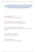 CSC CANADIAN SECURITIES COURSE EXAM NEWEST ACTUAL EXAM  COMPLETE QUESTIONS WITH VERIFIED ANSWERS CURRENTLY TESTING  VERSIONS AND SOLUTIONS GRADED A&plus; NEWEST EXAM&excl;&excl; 