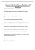 Adult Residential Facility &lpar;ARF&rpar; Practice Test&comma; California ARF  Administrator Study Guide&comma; ARF &lpar;ARF TITLE 22&comma; DIV 6&comma;  CHAPTER 6&rpar; 