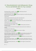 21&period; Musculoskeletal & Anti-Inflammatory Drugs Proven and Reliable Q&A for Top Academic Scores
