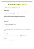 PRAXIS Math Practice 5003 Complete Answers 