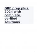 GRE prep plus 2024 with complete verified solutions&period;