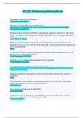 3M 301 Maintenance Person Exam &vert; Questions and Answers