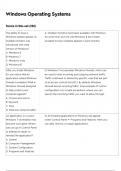 FEDVTE - WINDOWS OPERATING SYSTEM EXAM NEWEST 2024-2025 ACTUAL EXAM COMPLETE 200 QUESTIONS AND CORRECT DETAILED ANSWERS &lpar;VERIFIED ANSWERS&rpar;