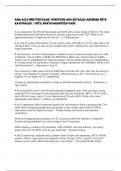 AHA ACLS WRITTEN EXAM  QUESTIONS AND DETAILED ANSWERS WITH RATIONALES &vert; UNTIL NOW GUARANTEED PASS