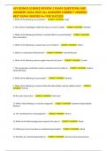 AST BONUS SCIENCE REVIEW 2 EXAM QUESTIONS AND ANSWERS 2024/2025 ALL ANSWERS CORRECT VERIFIED BEST EXAM GRADED A+ FOR SUCCESS