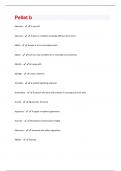 Pellet b  Questions & Answers Solved 100&percnt; Correct&excl;&excl;