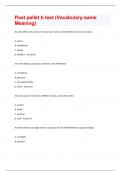 Post pellet b test &lpar;Vocabulary-same Meaning&rpar; Questions with 100&percnt; Correct Answers