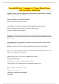 Comd 4500 Unit 1 &lpar;weeks 4&comma; 5&rpar; Exam Study Guide with Complete Solutions