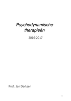 Psychodynamische therapieën