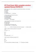 CP Final Exam Newest Package Deal