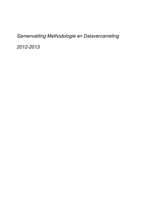 Methodologie en Dataverzameling 2 - Samenvatting