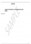 AYPO REAL ESTATE PRINCIPLES 1 WITH QUESTIONS AND 100&percnt; SURE ANSWERS