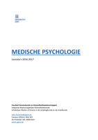 Medische psychologie 2016-17