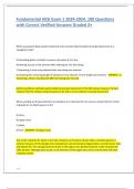 Fundamental HESI Exam 1 2024-2024&period; 100 Questions with Correct Verified Answers Graded A&plus;