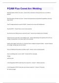 FCAW Flux Cored Arc Welding  Questions And Answers Rated A&plus; New Update Assured Satisfaction