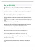 Range OIC&sol;RSO  Questions And Answers Rated A&plus; New Update Assured Satisfaction