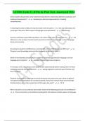 LETRS Units 5 - 8 Pre & Post Test&comma; Answered 2024