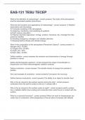 EAS-131 TESU TECEP exam with 100&percnt; correct answers 2024