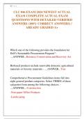 CLC 046 EXAM 2024 NEWEST ACTUAL  EXAM COMPLETE ACTUAL EXAM  QUESTIONS WITH DETAILED VERIFIED  ANSWERS &lpar;100&percnt; CORRECT ANSWERS&rpar; &sol;  AREADY GRADED A&plus;