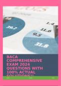 BACA COMPREHENSIVE EXAM 2024 QUESTIONS WITH 100&percnt; ACTUAL SOLUTIONS&excl;&excl;