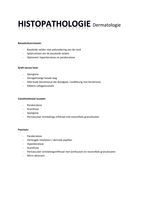 Histopathologie dermatologie
