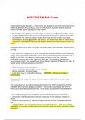 HESI 799 RN Exit Exam