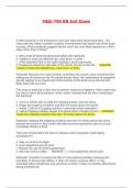 HESI 799 RN Exit Exam