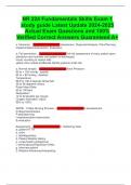 NR 224 Fundamentals Skills Exam 1 study guide Latest Update 2024-2025 Actual Exam Questions and 100&percnt; Verified Correct Answers Guaranteed A&plus;