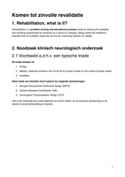 Neurokinesitherapie 2 - Klinisch Neurologisch Onderzoek (L. Vereeck)