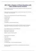 MGT 3332 - Chapters 1-5 Exam Questions with 100&percnt; Verified Correct Answers