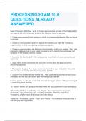  RELATIVITY CERTIFIED PROCESSING SPECIALIST FLASH CARDS QUESTIONS ALREADY ANSWERED