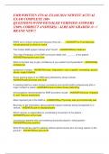 EMR WRITTEN FINAL EXAM 2024 NEWEST ACTUAL  EXAM COMPLETE 100&plus; QUESTIONS WITH DETAILED VERIFIED ANSWERS  &lpar;100&percnt; CORRECT ANSWERS&rpar; &sol; ALREADY GRADED A&plus; &sol;&sol;  BRAND NEW&excl;&excl;