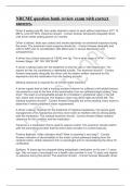 NRCME question bank review exam with correct answers&period;