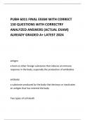 PUBH 6011 FINAL EXAM WITH CORRECT 150 QUESTIONS WITH CORRECTRY ANALYZED ANSWERS &lpar;ACTUAL EXAM&rpar; ALREADY GRADED A&plus; LATEST 2024     