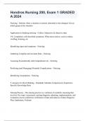 Hondros Nursing 200&comma; Exam 1 GRADED A 2024