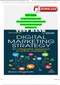 TEST BANK for Digital Marketing Strategy&colon; An Integrated Approach to Online Marketing 3rd Edition by Simon Kingsnorth&period; All Chapters 1-22&period; &lpar;Complete Download&rpar; Version 2024 ISBN&colon;9781398605978
