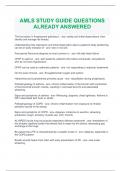 ADVANCED MEDICAL LIFE SUPPORT AMLS REVIEW QUESTIONS ALREADY ANSWERED