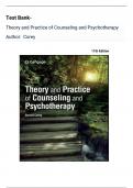 Test Bank-  Theory and Practice of Counseling and Psychotherapy&comma; International Edition 11th Edition By Dr&period; Gerald Corey&vert;&vert; Latest Edition 