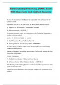 MANUF SAS BUNDLED EXAMS WITH QUESTIONS AND VERIFIED ANSWERS