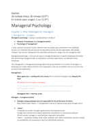 Managerial Psychology Chapter 1 to 4: slides, notes, lessons + HB