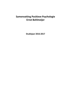 Samenvatting Handboek Positieve Psychologie van Bohlmeijer