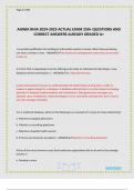 AHIMA RHIA 2024-2025 ACTUAL EXAM 250&plus; QUESTIONS AND CORRECT ANSWERS ALREADY GRADED A&plus;