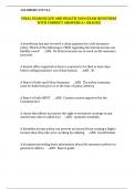 FINAL EXAM NJ LIFE AND HEALTH 2024 EXAM QUESTIONS WITH CORRECT ANSWERS A&plus; GRADED