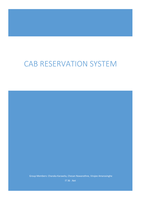 Net Assignment-Cab Reservation System-HND in Edexcel