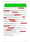 OSHA Quiz &lpar; 1 &rpar; Introduction to OSHA Latest Update 2024-2025 Actual Exam Questions and 100&percnt; Verified Correct Answers Guaranteed A&plus;