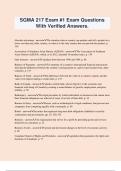 SGMA 217 Exam &num;1 Exam Questions With Verified Answers&period;