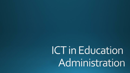 ICT in education